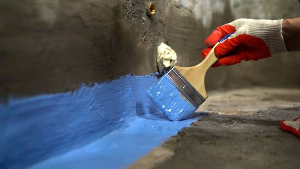 Commercial Waterproofing project at a Losantville, IN business property by SJ Waterproofing Pros